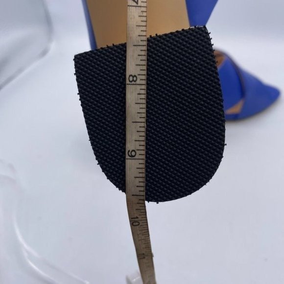 YDN Blue Cross Strap Block Heel Mules - Picture 11 of 11